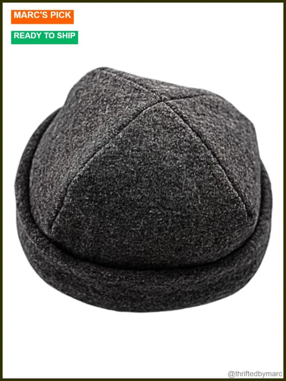 100% Sheep's Wool Sauna Hat - Heat Protection, Adjustable, Hand Wash